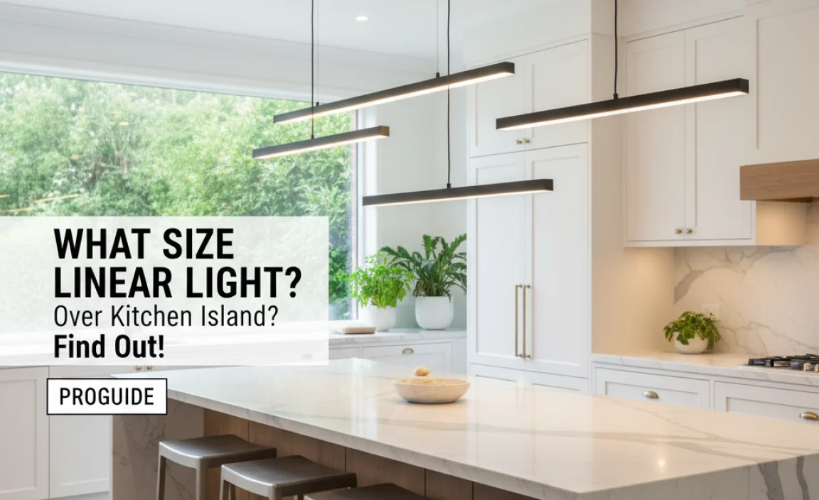 What Size Linear Light Over Kitchen Island Should You Choose?