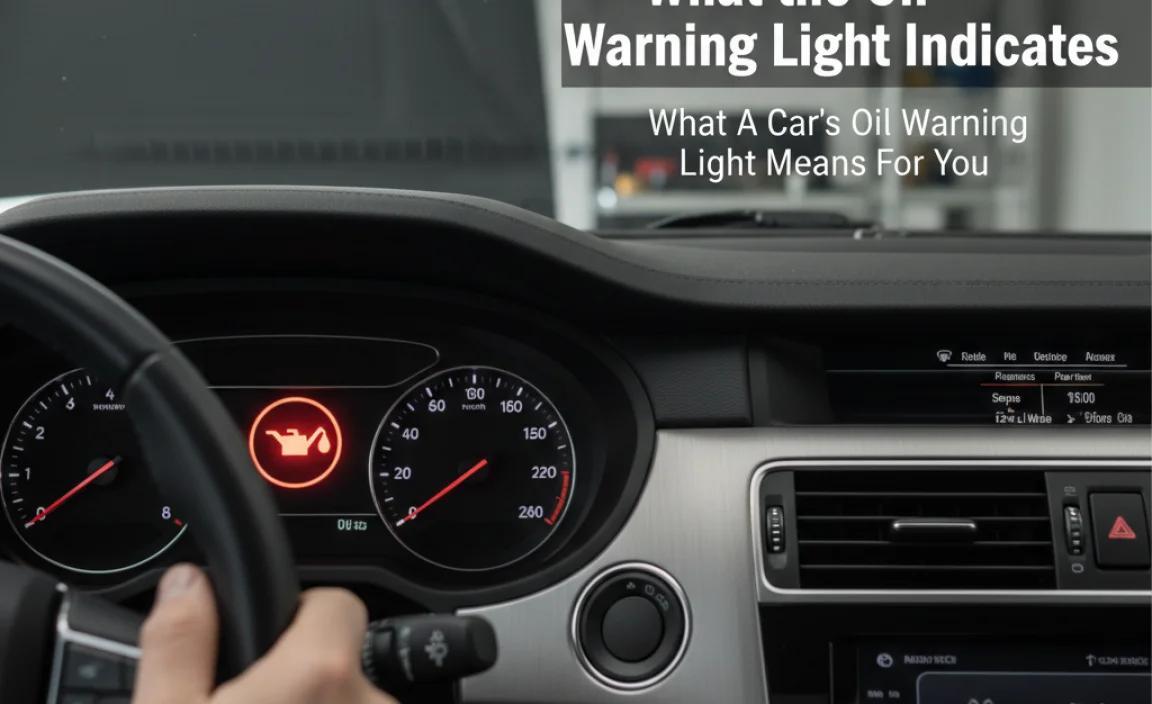 What the Oil Warning Light Indicates