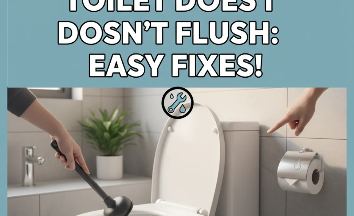 What To Do If The Toilet Doesn’T Flush: Easy Fixes!