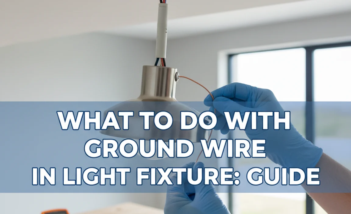 What To Do With Ground Wire In Light Fixture: Guide