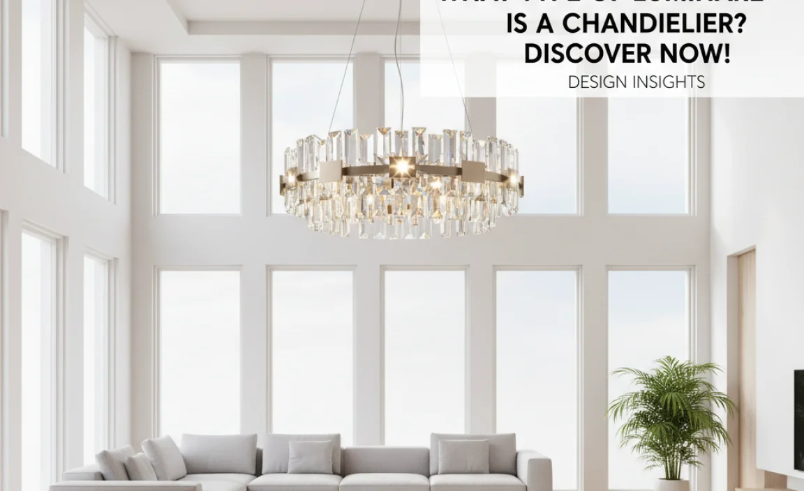 What Type Of Luminaire Is A Chandelier: Design Insights