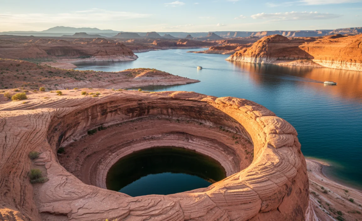 Where is the Toilet Bowl in Lake Powell?