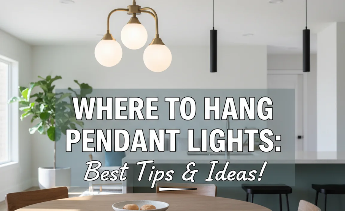 Where To Hang Pendant Lights: Best Tips & Ideas!