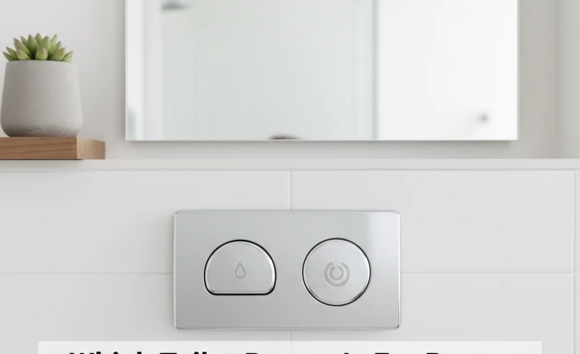 Which Toilet Button Is For Poop: Identifying Flush Options