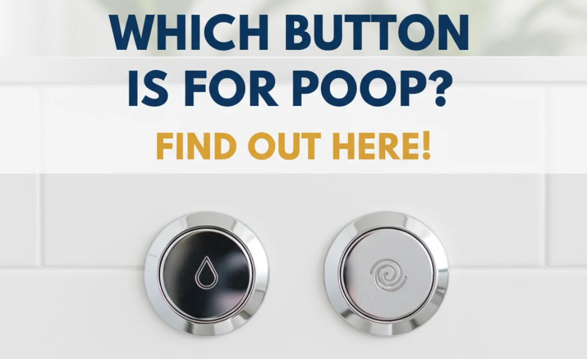 Which Toilet Button is for Poop