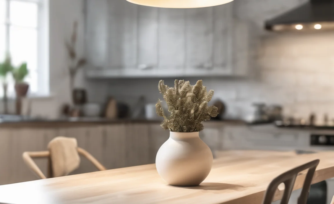 Brighten Your Space: Stylish Lamp For Kitchen Table