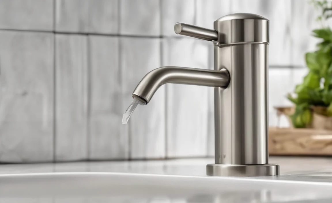 Brushed Nickel Soap Dispenser for Kitchen Sink: Easy Install