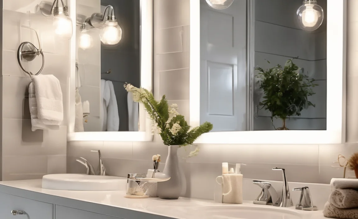 Chrome Vanity Lights for Bathroom