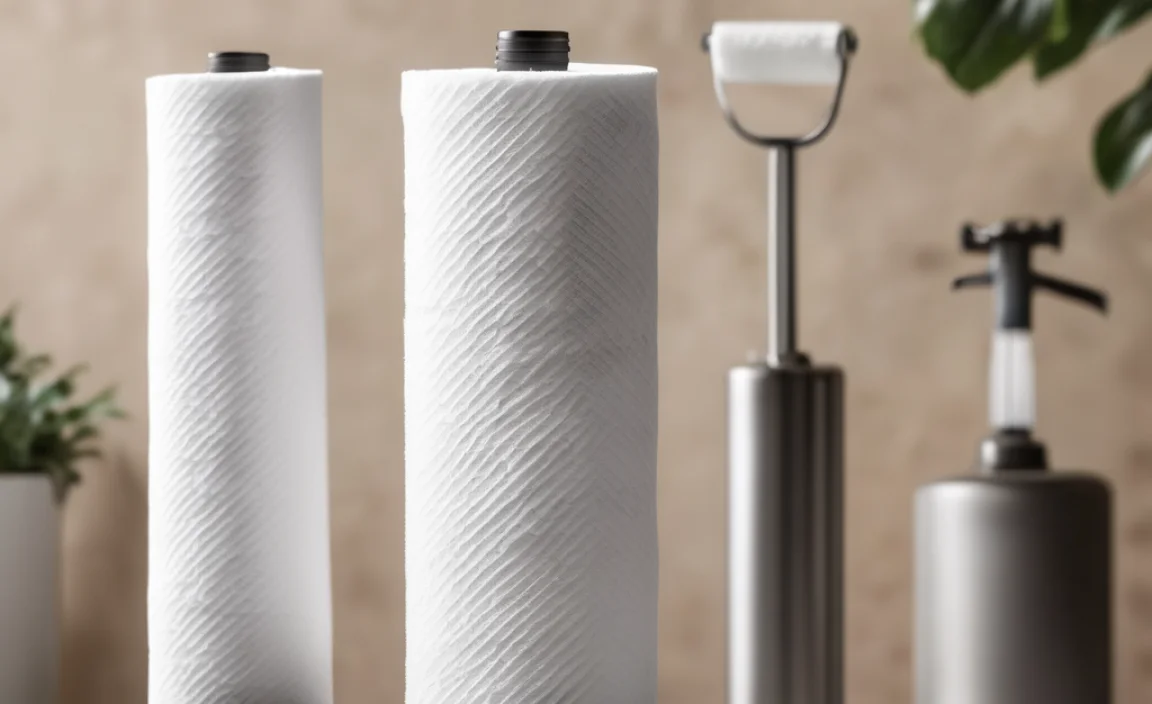 Different Types of Paper Towel Holders for Large Rolls