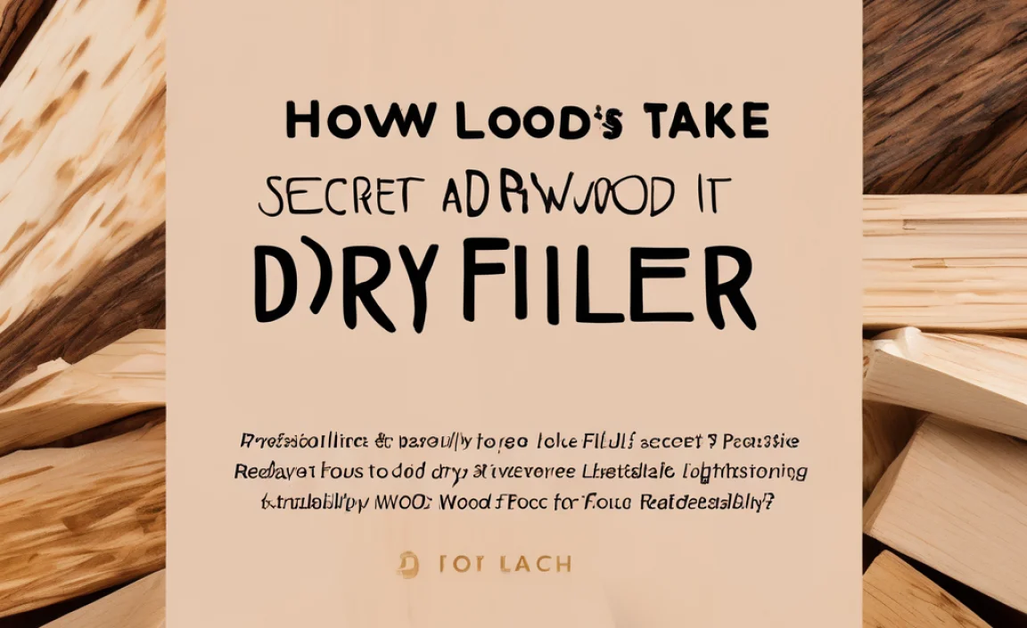 How Long Does It Take Wood Filler to Dry? Secret Tips