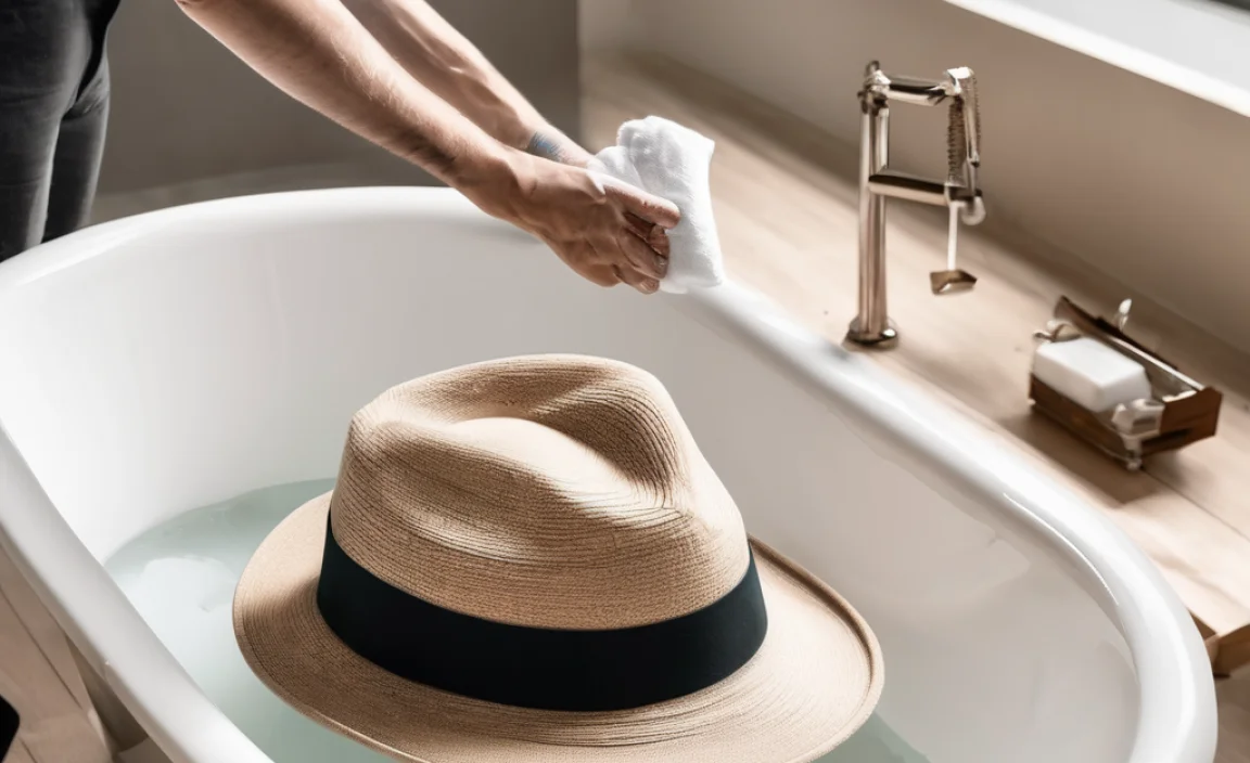 How to Clean Hats in Bathtub