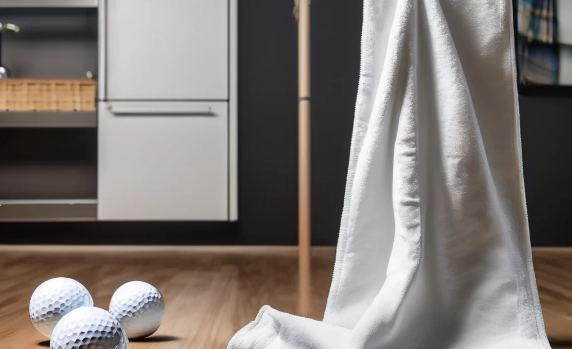 How to Hang a Golf Towel with a Hole in the Middle