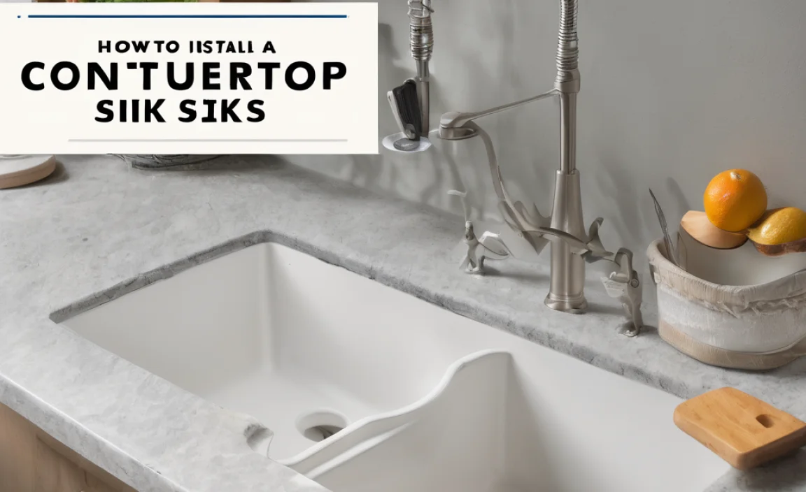 How To Install A Countertop Sink: Easy Step-By-Step Guide