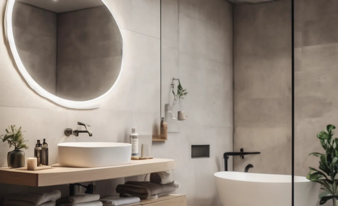 How To Position Bathroom Mirror With Offset Sink Properly