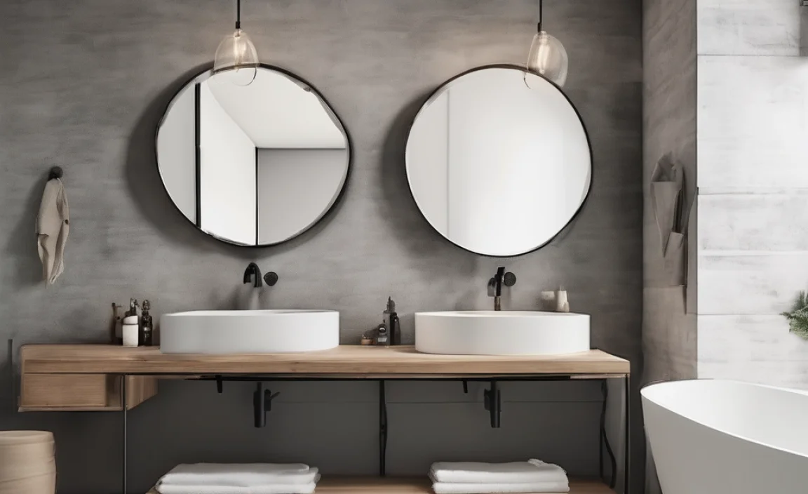 How to Position Bathroom Mirror with Offset Sink