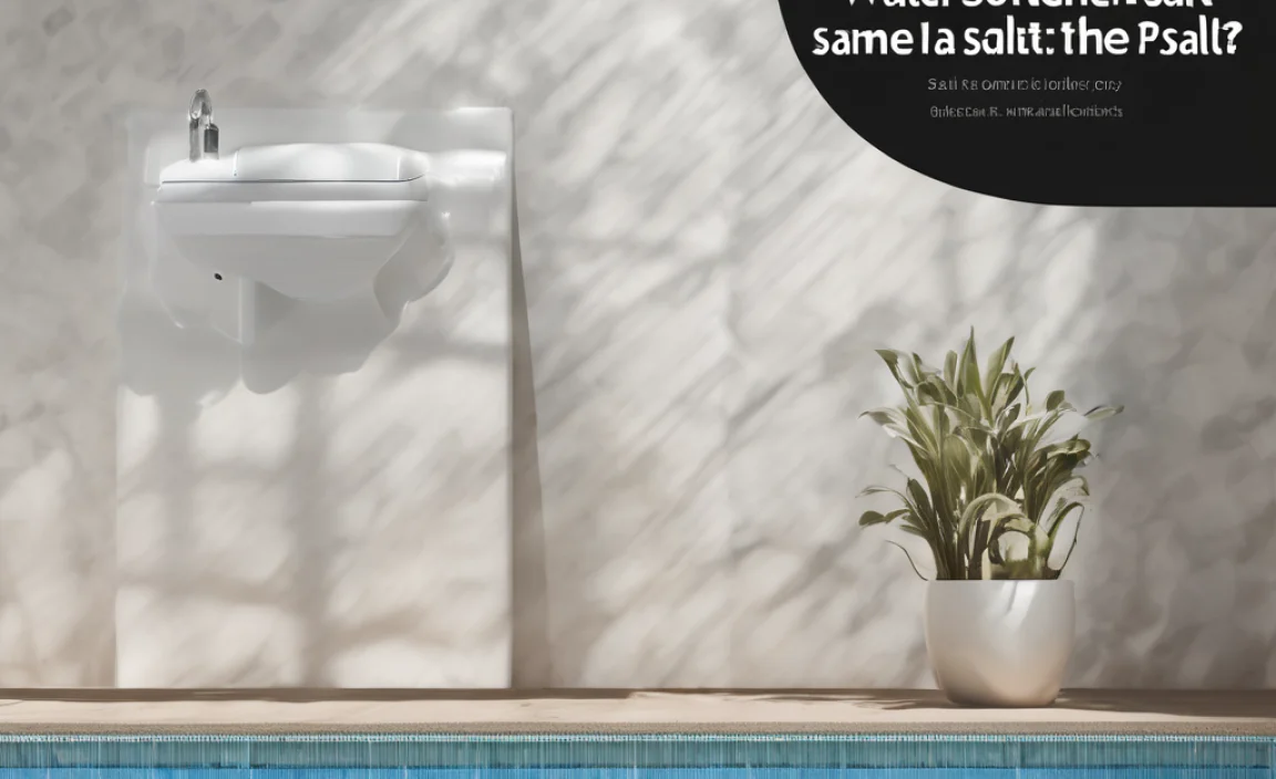 Is Water Softener Salt the Same as Pool Salt? Secret!