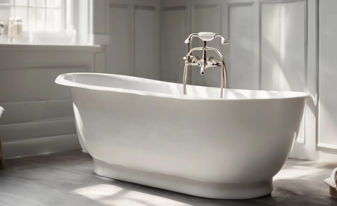 Single-Knob Bathtub Faucets: Simple and Modern