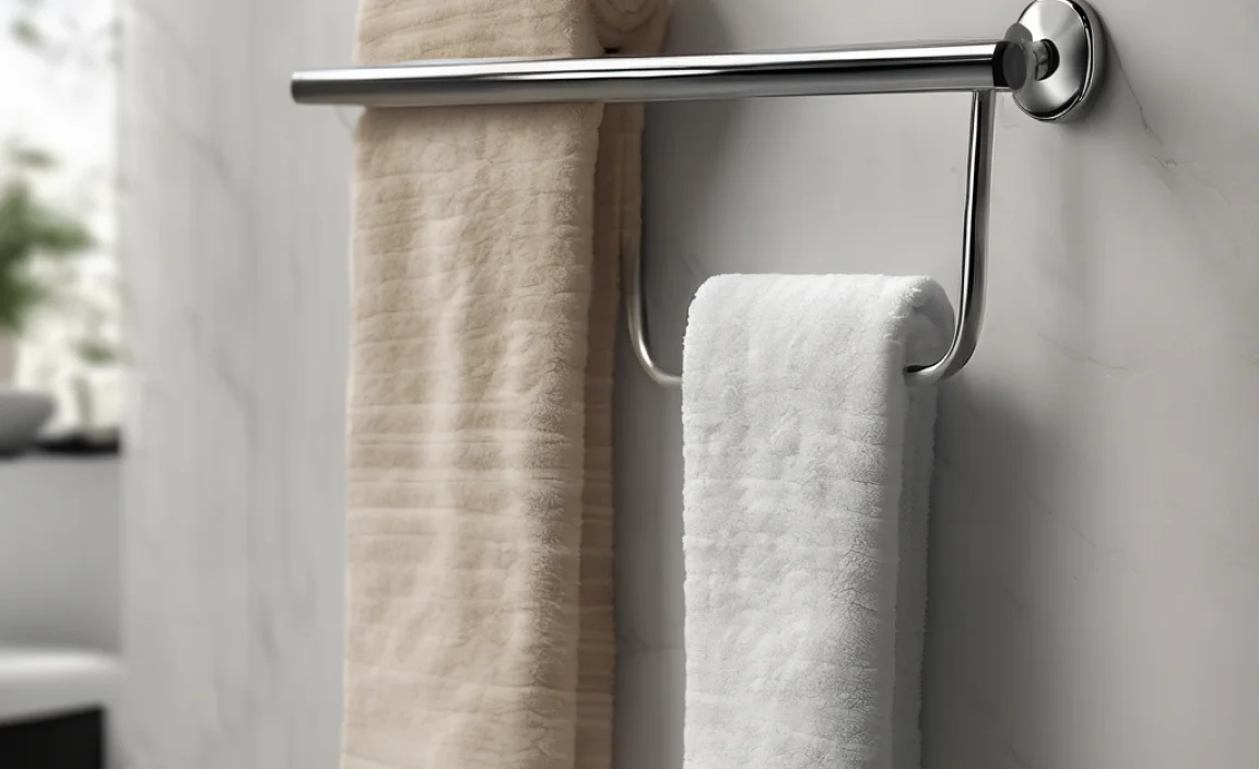 Smart Towel Holder for Rolled Towels: Easy Style