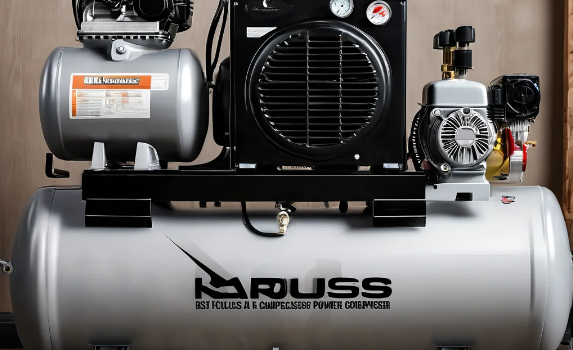 Top Gas Powered 15 Gallon Air Compressors