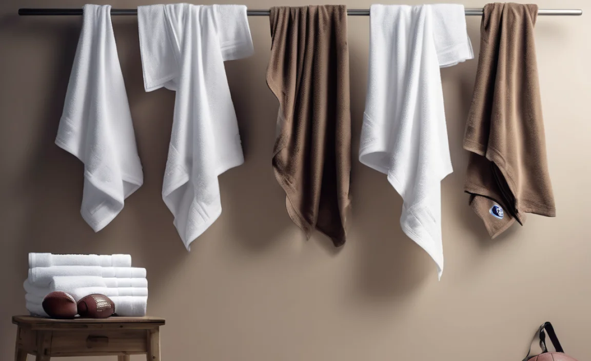 What Are The Towels Hanging From Football Players?