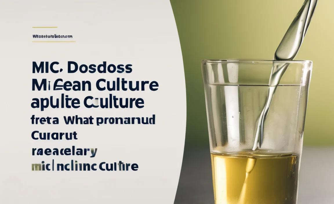 What Does MIC Mean on Urine Culture? Powerful Info