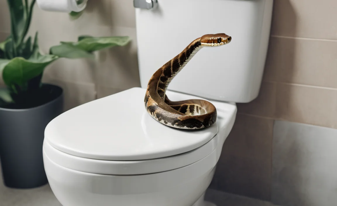 What to Do If You Find a Snake in Your Toilet