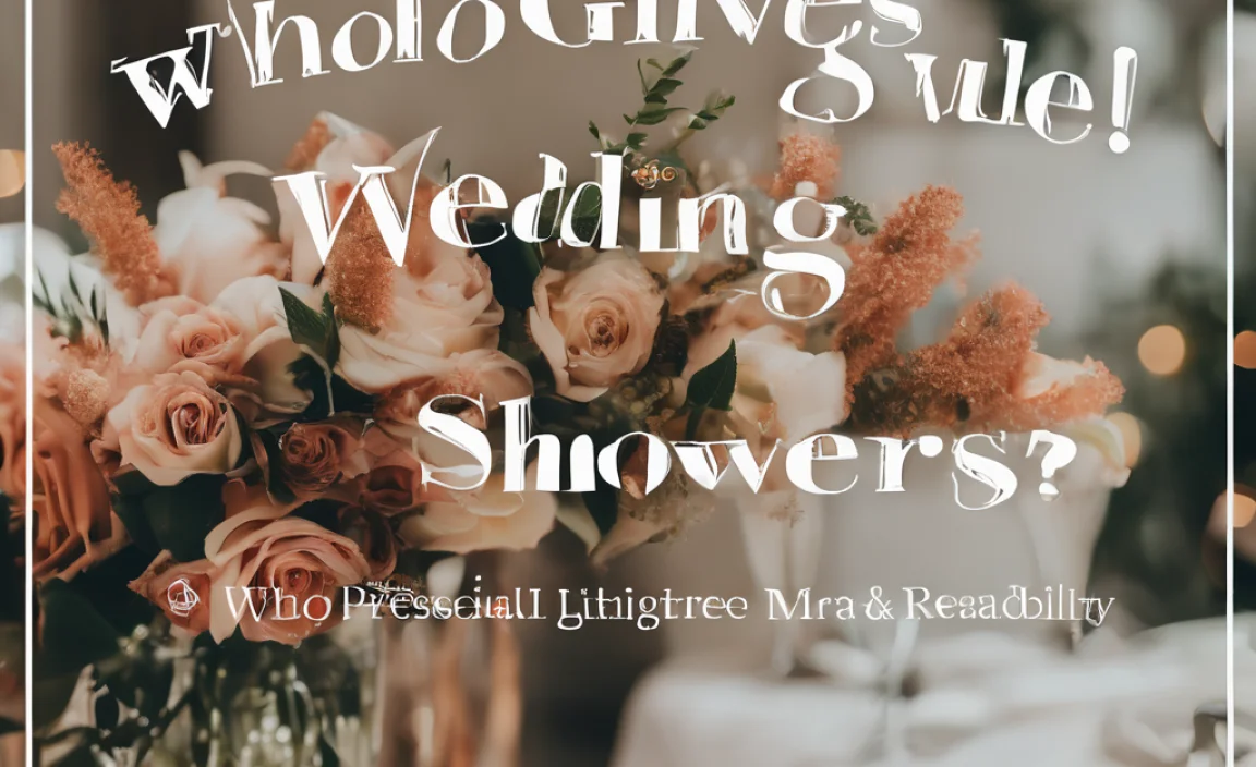 Who Gives Wedding Showers? Ultimate Guide!