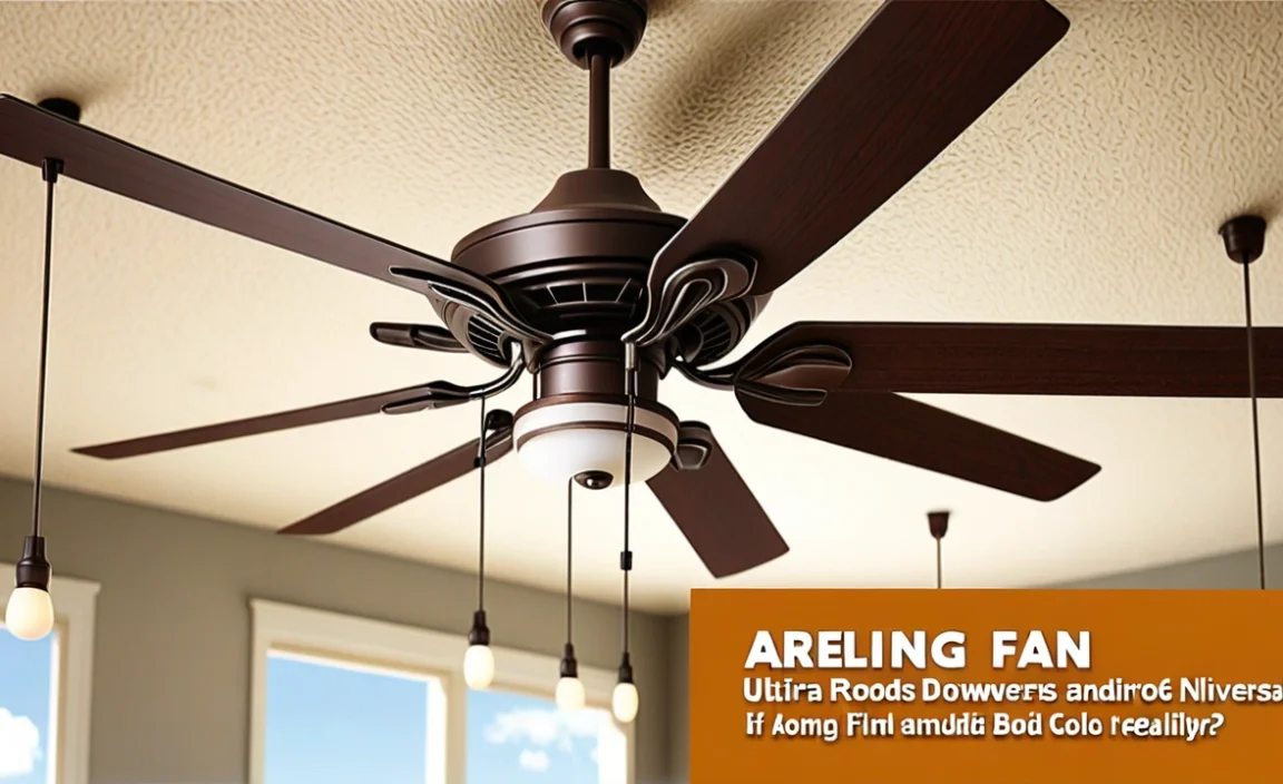 Are Ceiling Fan Downrods Universal? Find Out Now!