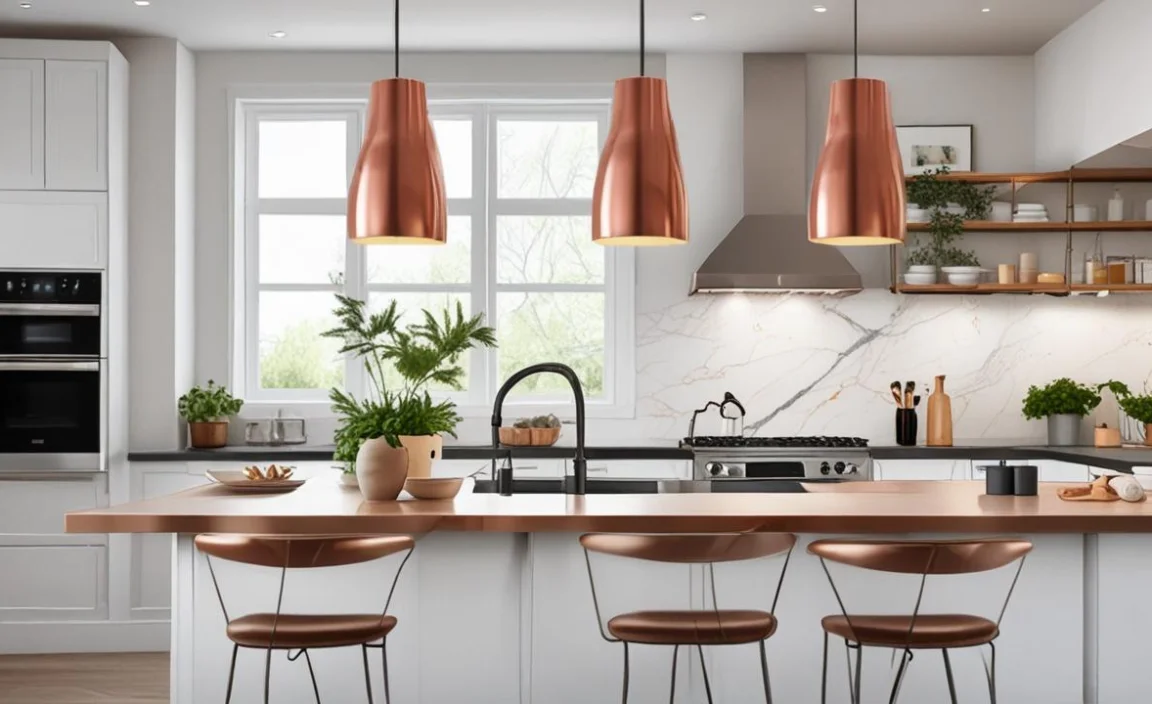Benefits of Copper Pendant Lighting for Kitchen Islands