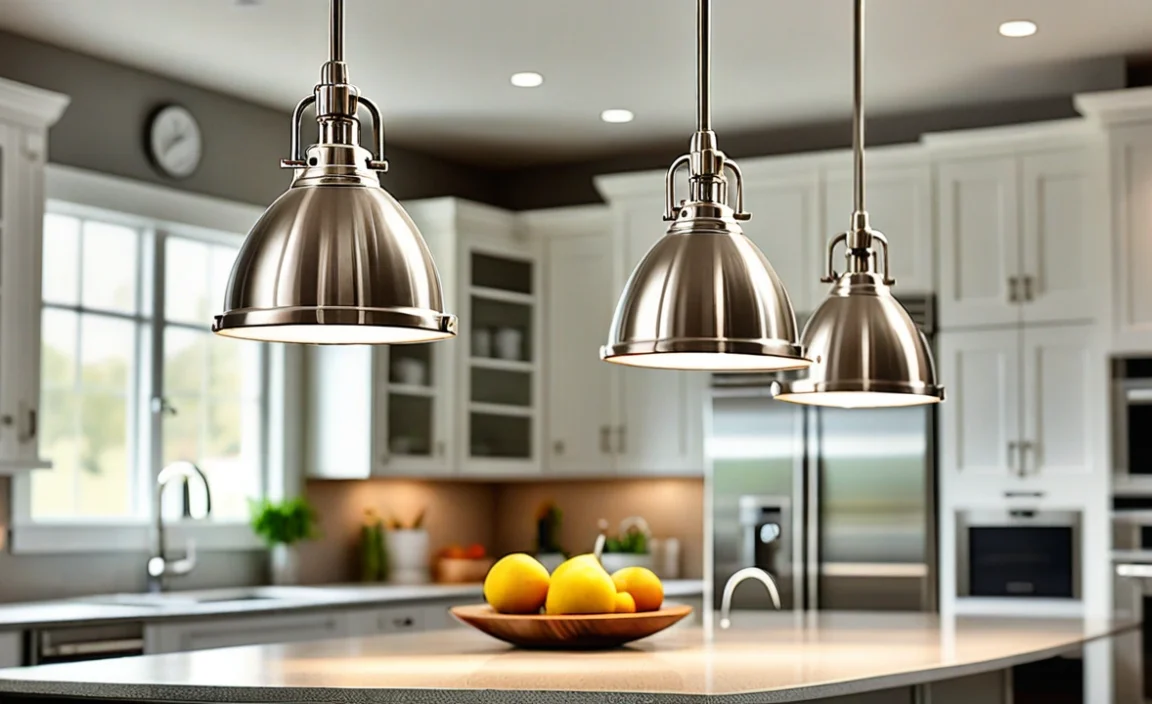 Benefits of Using Brushed Nickel Pendant Lights in the Kitchen