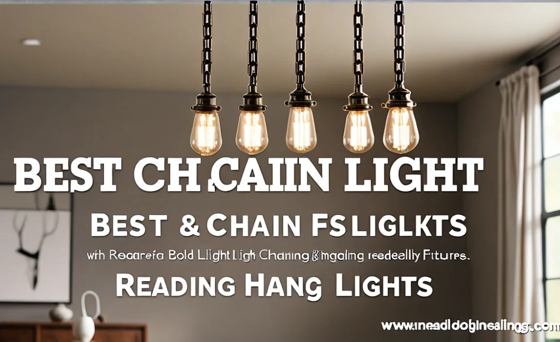 Best Chain For Hanging Light Fixtures: Style & Stability