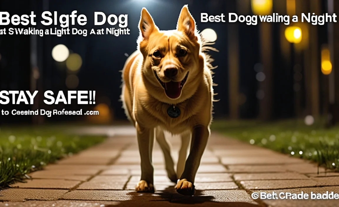 Best Light For Dog Walking At Night: Stay Safe & Seen!