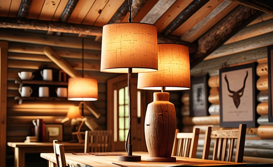 Charming Rustic Lamp Shades For Cabins: Illuminate Your Space