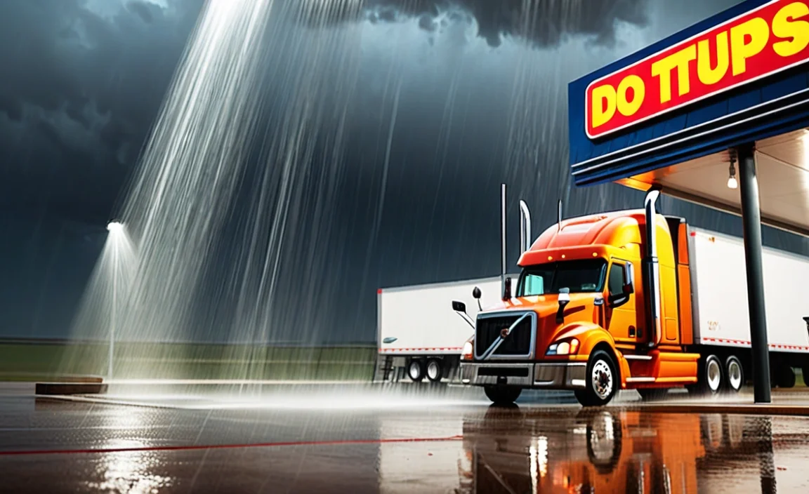 Cost and Payment for Truck Stop Showers