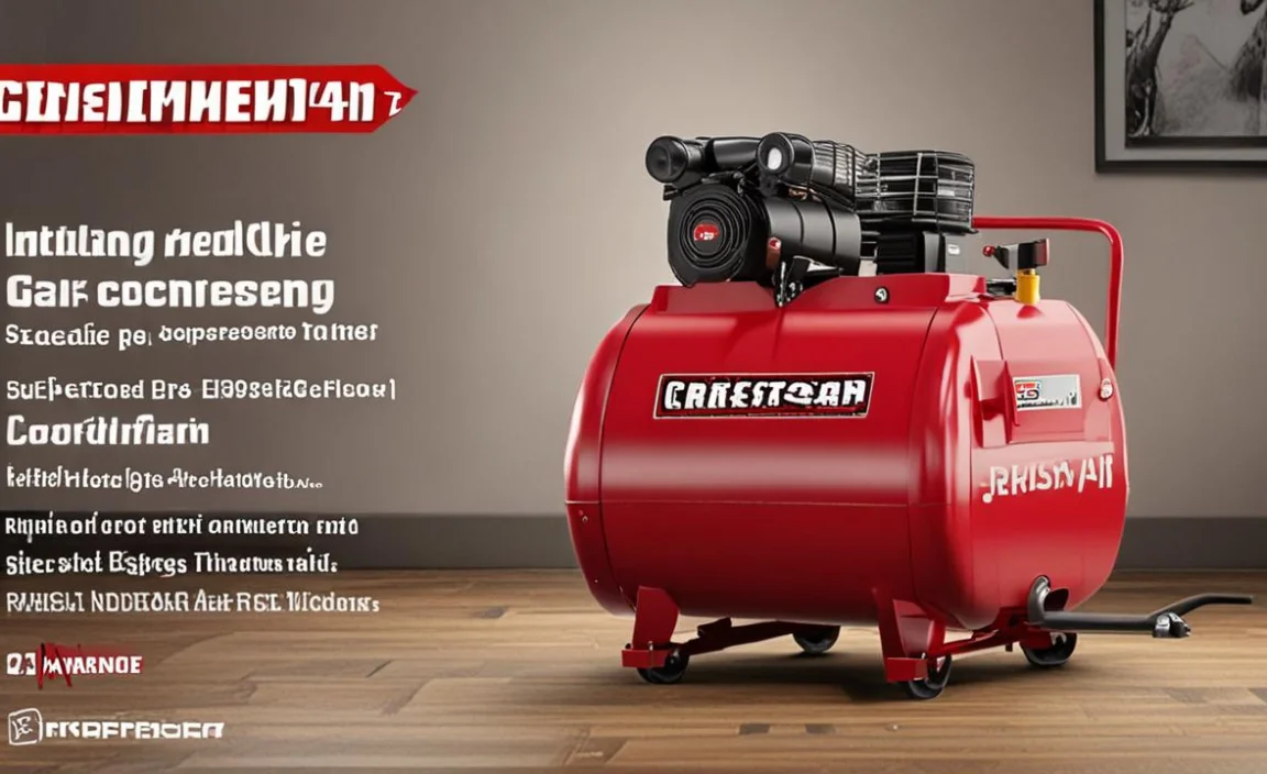 Craftsman 4hp 25 Gallon Air Compressor – Installing Process