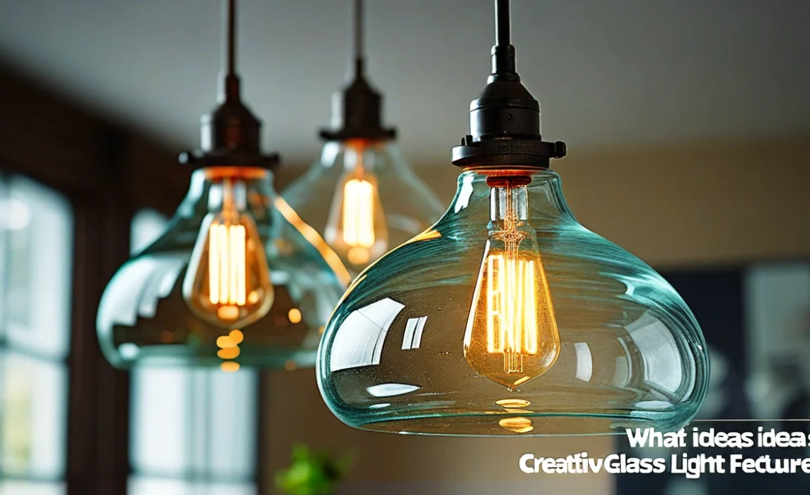Creative Ideas: What To Do With Old Glass Light Fixtures