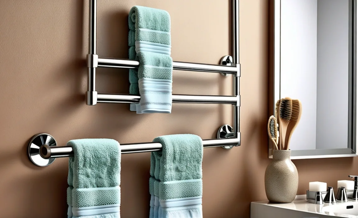 Creative Towel Holder Ideas For Bathroom Organization