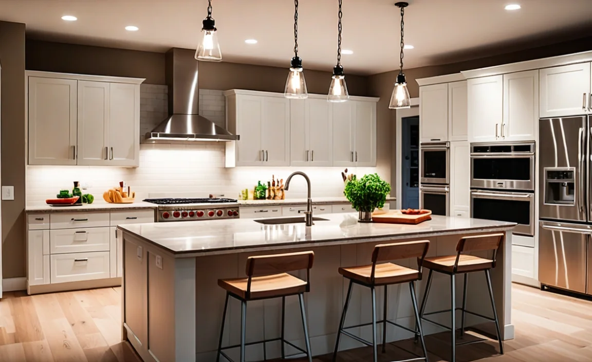 Determining the Right Size Lights for Your Kitchen Island