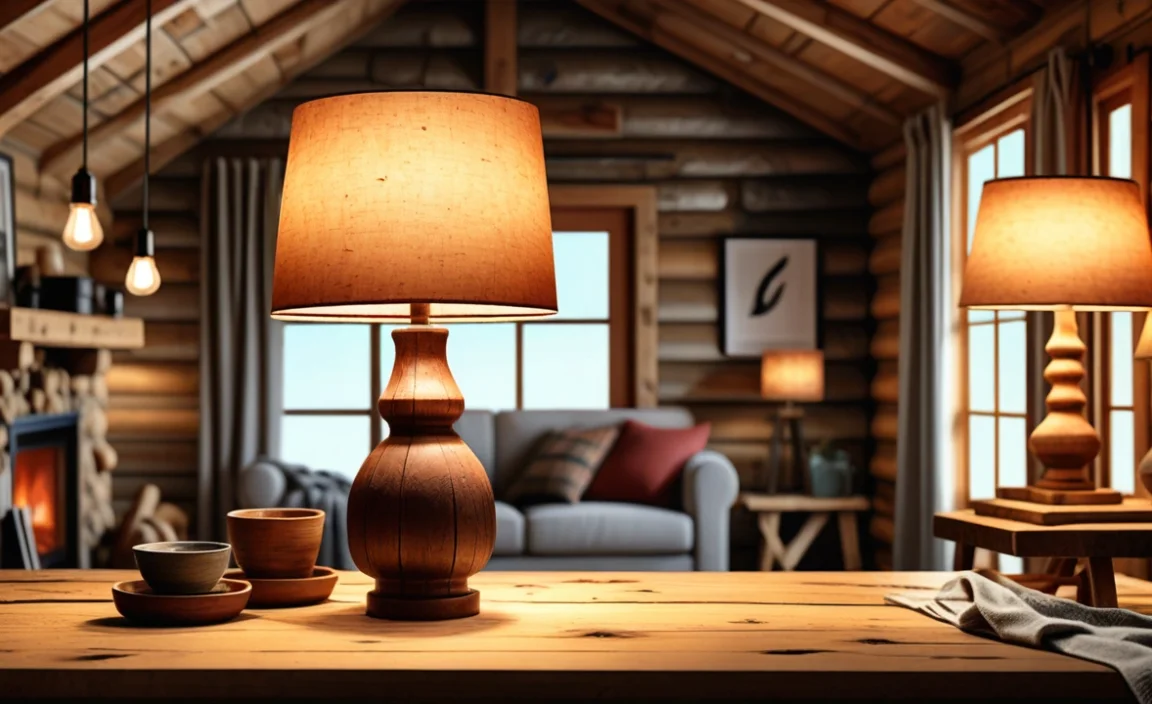 DIY Rustic Lamp Shade Ideas