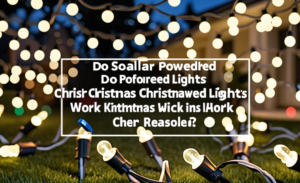 Do Solar Powered Christmas Lights Work? Here’S The Truth!