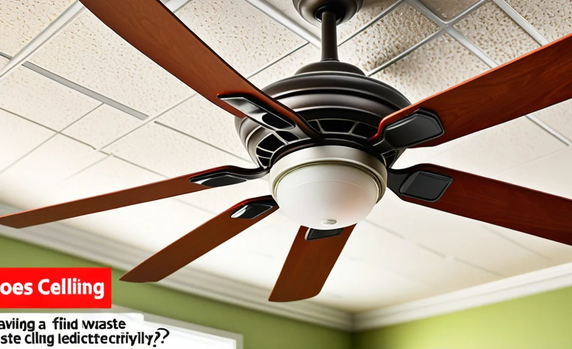 Does Leaving A Ceiling Fan On Waste Electricity? Find Out!