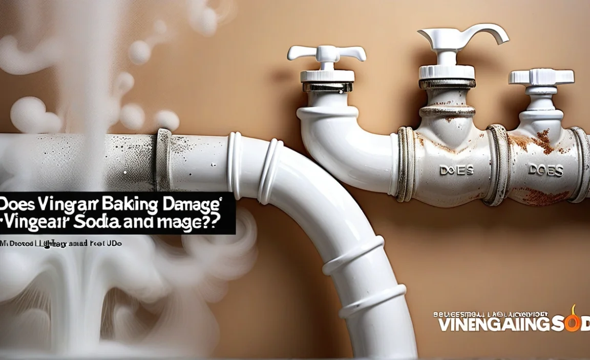 Does Vinegar And Baking Soda Damage Sink Pipes?
