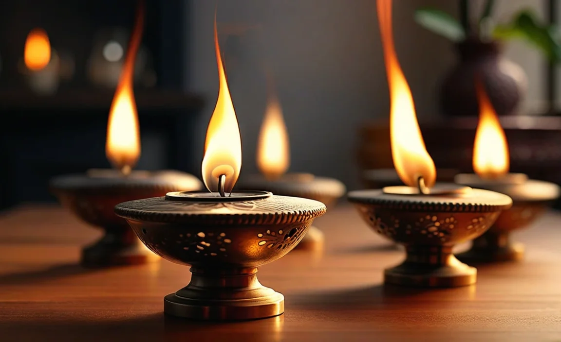 Heat Levels of Different Oil Lamps