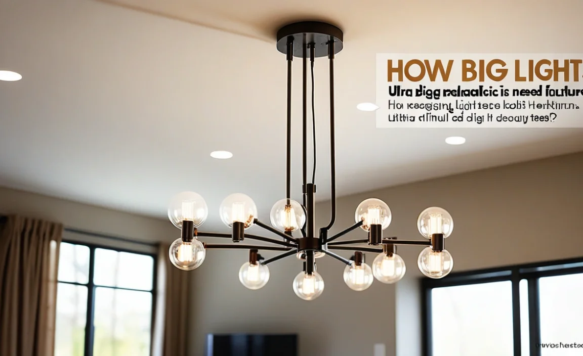 How Big Of A Light Fixture Do I Need? Find Out Here!