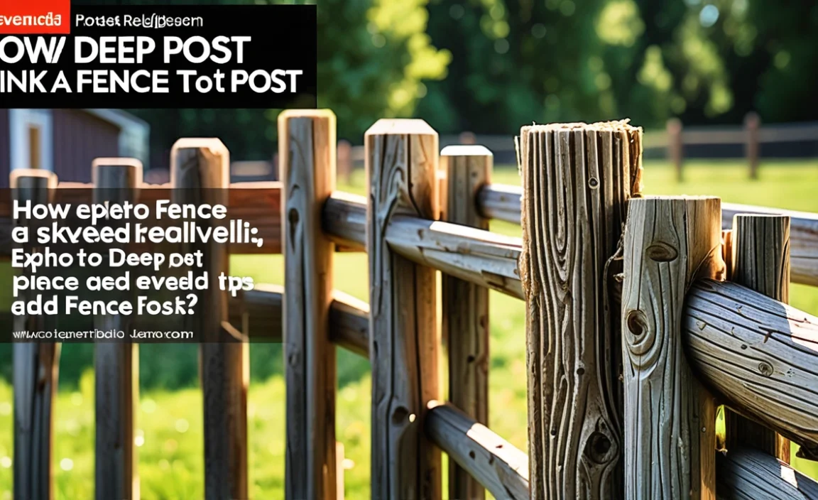 How Deep To Sink A Fence Post: Expert Tips Revealed!