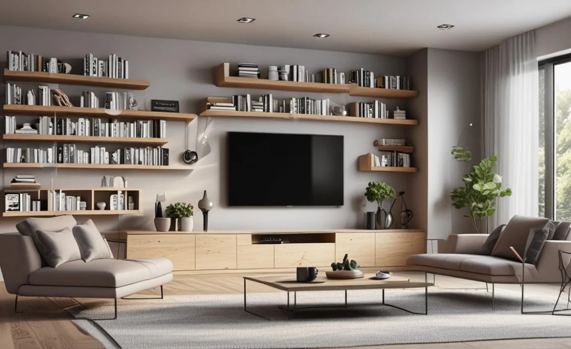 How High Should Floating Shelves Be? Smart Living Room Tips