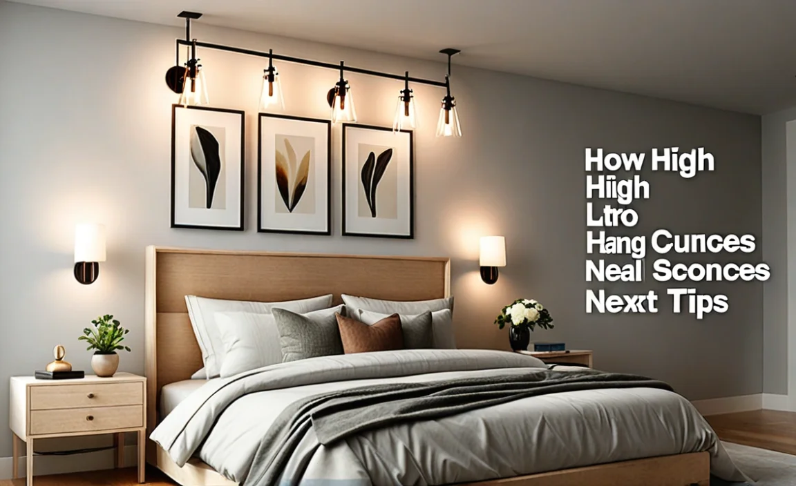 How High To Hang Wall Sconces Next To Bed: Expert Tips