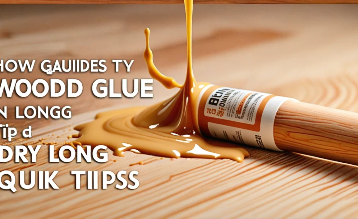 How Long For Wood Glue To Dry: Quick Guide & Tips!