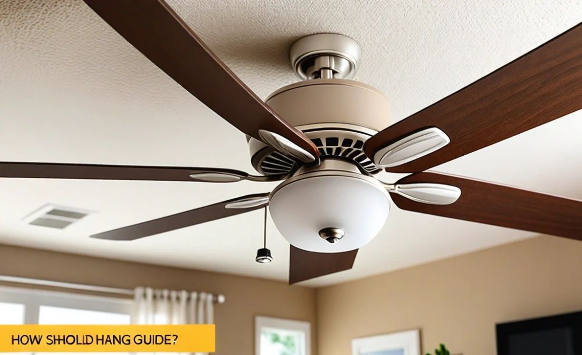 How Low Should A Ceiling Fan Hang? Perfect Height Guide!