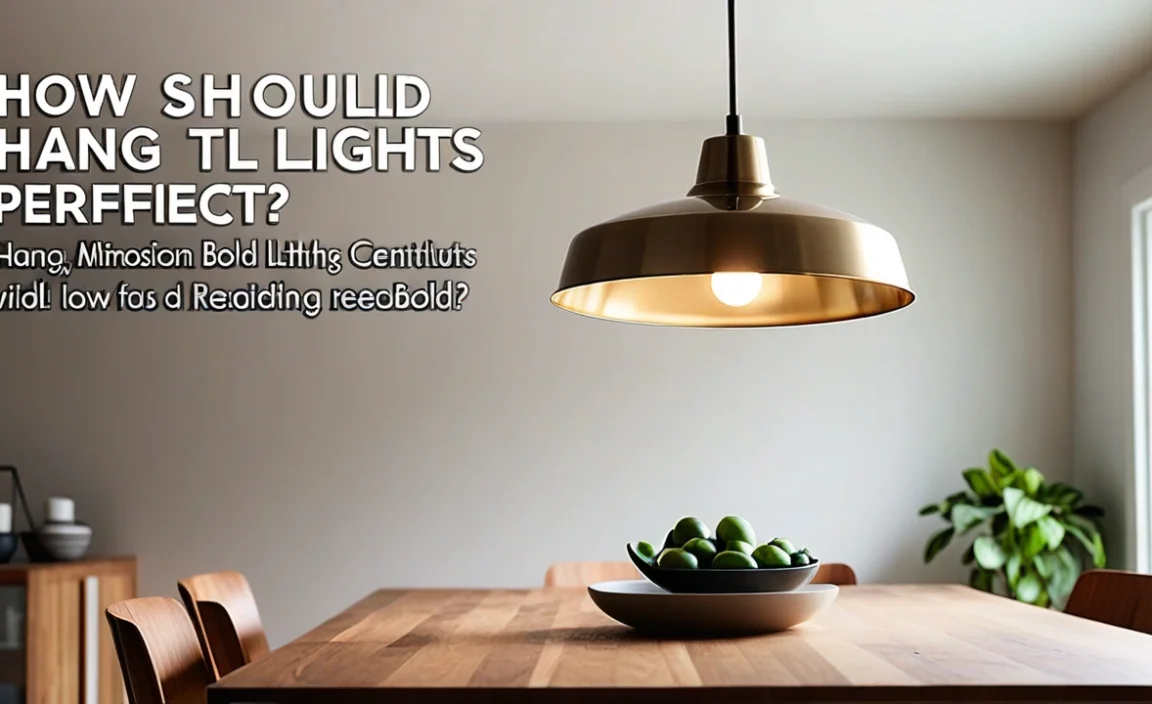 How Low Should Pendant Lights Hang For Perfect Lighting?